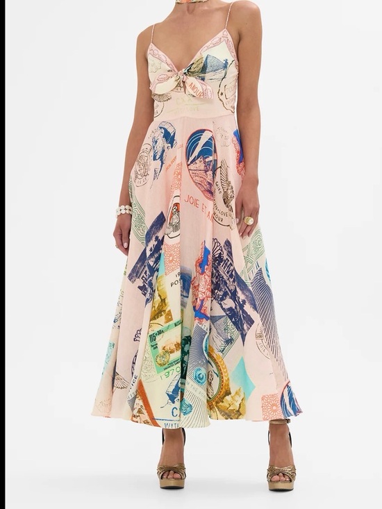 Camilla Dresses & Skirts - Camilla Maxi Dress with Multi-Color Passport Print